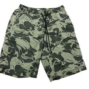 Champion Green Men’s Size Small Camouflage Athletic Shorts Basketball